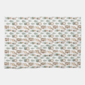 Schattigee Kerst Giraffe Dieren Theedoek (Horizontaal)