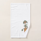 Schattigee kerst Giraffe Holly Garland Bad Handdoek (Handdoek)