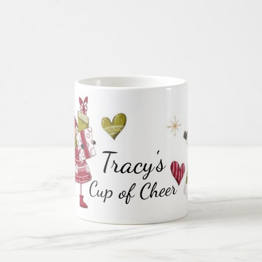 Schattigee kerst GNOME Koffiemok (Center)