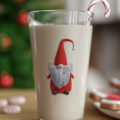 Schattigee Kerst Gnome Monogram Vakantieglas Glas