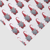 Schattigee Kerst Gnome Patroon Tissue Paper Tissuepapier (Detail)
