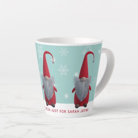 Schattigee Kerst Gnome Vakantie Latte Mok (Rechterhoek)