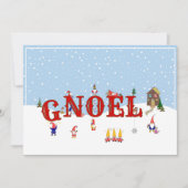 ⛄ Schattigee Kerst Gnomes G-Noel Feestdagenkaart (Voorkant)