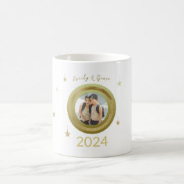 Schattigee Kerst Golden Lijst One Photo Stars Koffiemok