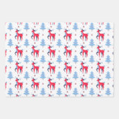 Schattigee kerst grillige sneeuwman Santa rendier Inpakpapier Vel (Voorkant 3)