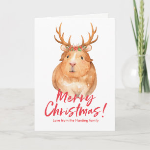 Schattigee kerst hamster Kaart