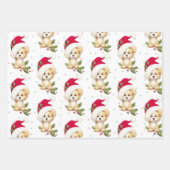 Schattigee Kerst Huisdier Wrapping Papier Bladen Inpakpapier Vel (Voorkant 3)