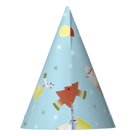 Schattigee kerst in juli BBQ Party Pet Feesthoedjes (Achterkant)