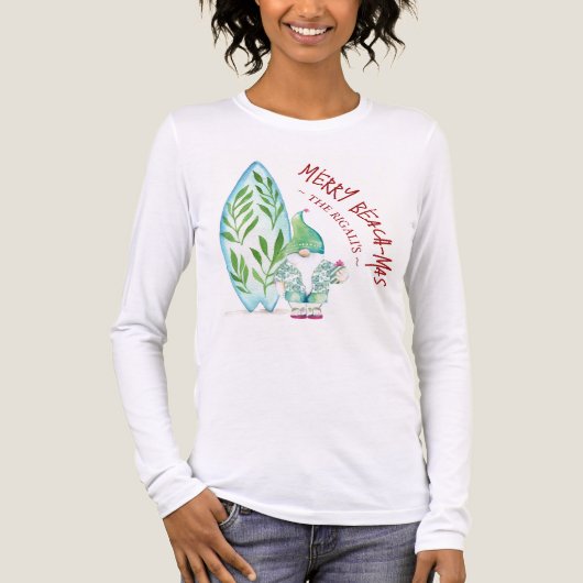 Schattigee kerst in juli vrouwen t Shirten Tri-Blend Shirt (Voorkant volledig)