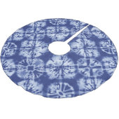 Schattigee Kerst Japanse Shibori Patroon Print Kerstboom Rok (Gekanteld)