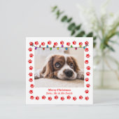 Schattigee kerst Kaart met Custom Afbeelding & pot (Staand voorkant)