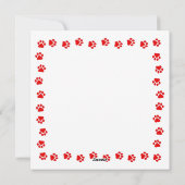 Schattigee kerst Kaart met Custom Afbeelding & pot (Achterkant)