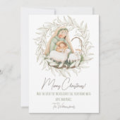 Schattigee kerst Kaart met uw foto op de rug (Voorkant)