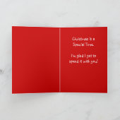 Schattigee kerst Kaart voor kinderen (Binnen)