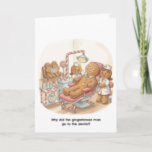 Schattigee kerst Kaart voor parodontist / tandarts