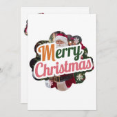 Schattigee kerst Kaarten: Schattig nieuw model Feestdagenkaart (Voorkant / Achterkant)