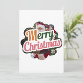 Schattigee kerst Kaarten: Schattig nieuw model Feestdagenkaart (Staand voorkant)