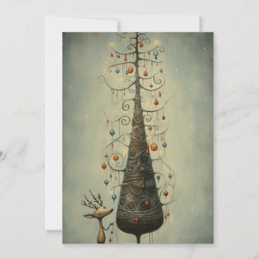 Schattigee Kerst Kaarten - Teken Kerst Kaarten (Voorkant)