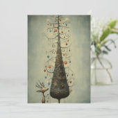 Schattigee Kerst Kaarten - Teken Kerst Kaarten (Staand voorkant)