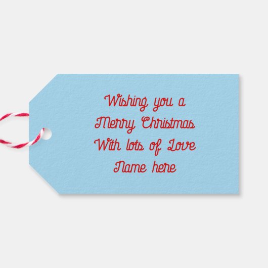 Schattigee Kerst Kardinalen en Rode Bessen Custom Cadeaulabel (Achterkant Horizontaal)