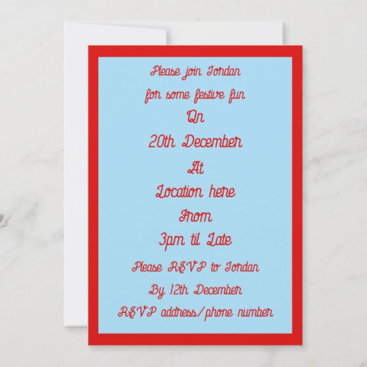 Schattigee Kerst Kardinalen en Rode Bessen Custom Kaart (Achterkant)