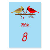 Schattigee Kerst Kardinalen en Rode Bessen Custom Kaart (Achterkant)