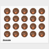 Schattigee Kerst Kat & Cacao Mok Custom Sticker (Vel)