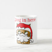 Schattigee kerst kat eierpunch koffiemok (Center)