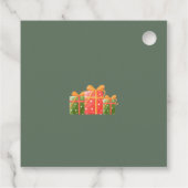 Schattigee kerst kinder kerstvakantie feestuitnodi bedankjes labels (Achterkant)