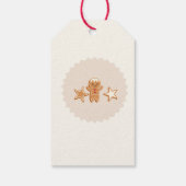 Schattigee kerst kinder vakantie feestuitnodiging cadeaulabel (Achterkant)