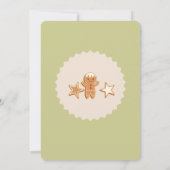 Schattigee kerst kinder vakantie feestuitnodiging kaart (Achterkant)