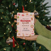 Schattigee kerst kinder vakantie feestuitnodiging kaart