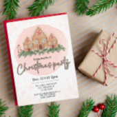 Schattigee kerst kinder vakantie feestuitnodiging kaart