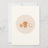 Schattigee kerst kinder vakantie feestuitnodiging kaart (Achterkant)