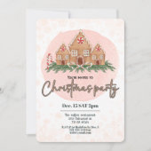 Schattigee kerst kinder vakantie feestuitnodiging kaart (Voorkant)