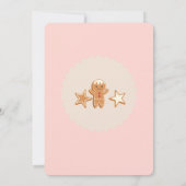 Schattigee kerst kinder vakantie feestuitnodiging kaart (Achterkant)