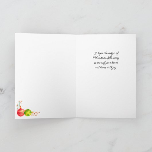 Schattigee Kerst Kitten Art kaart (Binnen)