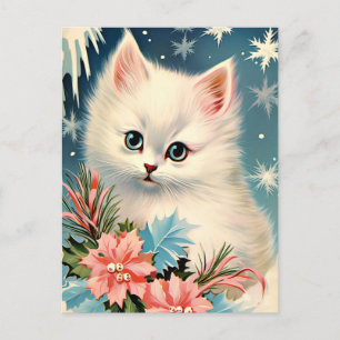 Schattigee Kerst  Kitten Briefkaart   Schattig
