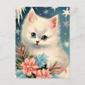 Schattigee Kerst  Kitten Briefkaart | Schattig (Voorkant)