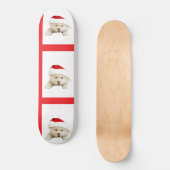 Schattigee kerst kitten & hart lijn kunst persoonlijk skateboard (Voorkant)