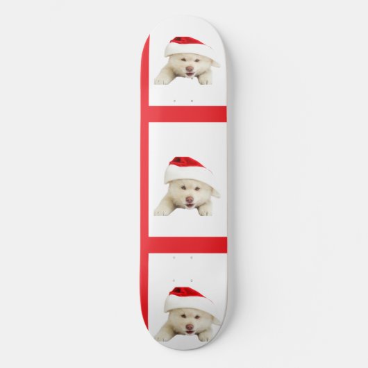 Schattigee kerst kitten & hart lijn kunst persoonlijk skateboard (Voorkant)