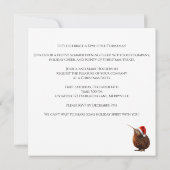 Schattigee kerst kiwi, op maat kaart (Achterkant)