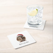 Schattigee kerst kiwi, op maat kartonnen onderzetters (Insitu)