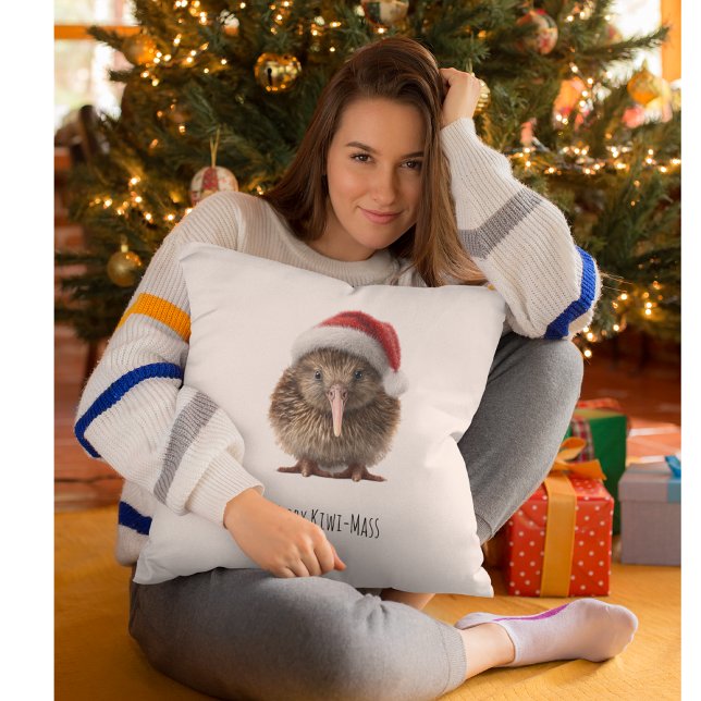 Schattigee kerst kiwi, op maat kussen (Creator heeft geüpload)