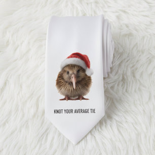Schattigee kerst kiwi, op maat stropdas