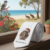 Schattigee kerst kiwi, op maat stropdas