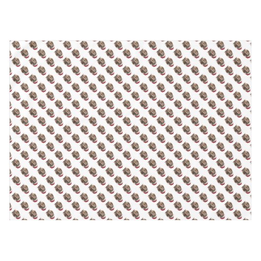 Schattigee kerst kiwi, op maat tafelkleed (Voorkant (Horizontaal))