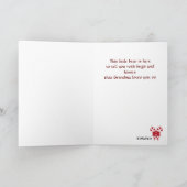 Schattigee kerst kleindochter kerst Kaart (Binnen)