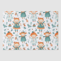 Schattigee kerst kleine meisje patroon