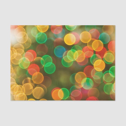 Schattigee Kerst Kleurrijke Bubbels Tissuepapier (Voorkant)